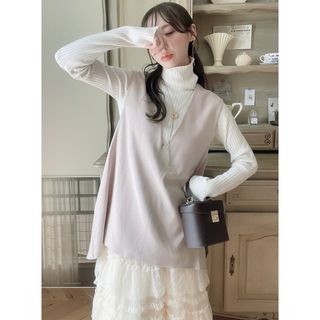 【新品未使用】　GRL 前後差ヘムロングベスト