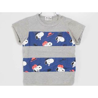 ファミリア(familiar)の【夏物 新入荷!】‡ファミリア/familiar‡90cm 半袖Tシャツ/半袖カットソー グレー系 スヌーピーコラボ【中古】子供服 キッズ kids ベビー服 baby 男の子 夏 tops 715042(Ｔシャツ)