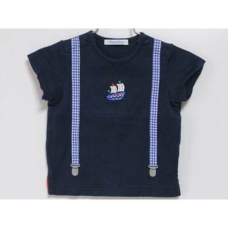 ファミリア(familiar)の【夏物 新入荷!】‡ファミリア/familiar‡80cm 半袖Tシャツ/半袖カットソー 紺系【中古】子供服 キッズ kids ベビー服 baby 男の子 夏 tops 715042(Ｔシャツ)