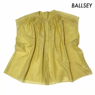 Ballsey - BALLSEY ボールジィ★フレンチ袖ブラウス シルク混 イエロー 黄色