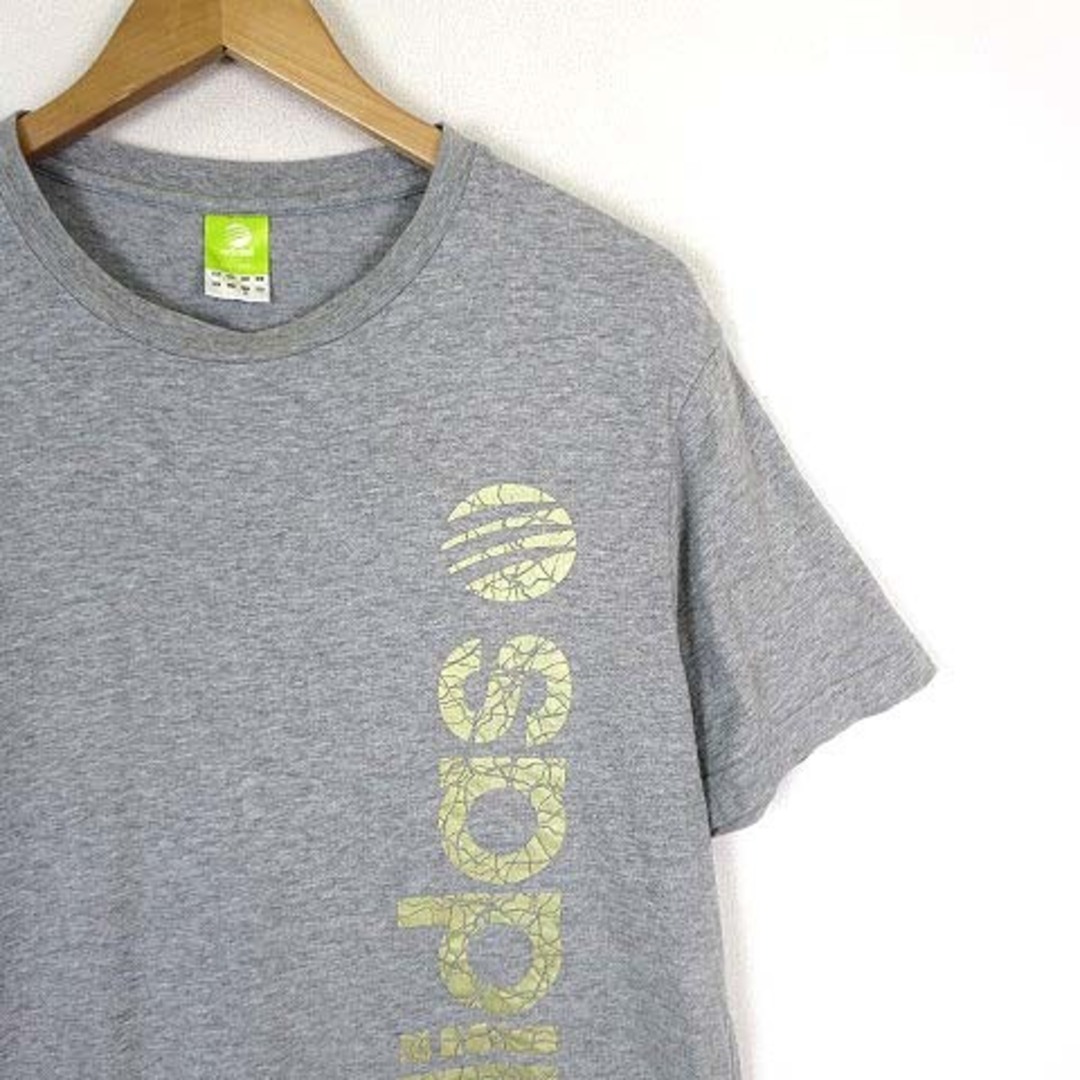 アディダスネオ Tシャツ ロゴ プリント クルーネック 半袖 XL グレー メンズのトップス(Tシャツ/カットソー(半袖/袖なし))の商品写真