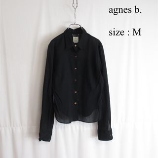 agnes b. - agnes b. アニエスベー riri 総柄シャツ 日本製 1 agnes b. - agnes b. アニエスベー riri 総柄シャツ 日本製 1