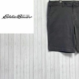 エディーバウアー(Eddie Bauer)のエディーバウアー　ショートパンツ　ハーフパンツ　刺繍ロゴ　古着女子　グレー　16(その他)