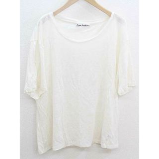 アクネストゥディオズ(Acne Studios)の‡Acne Studios/アクネストゥディオズ‡リネンカットソー/半袖 アイボリー レディース S【中古】夏 624032(Tシャツ(半袖/袖なし))