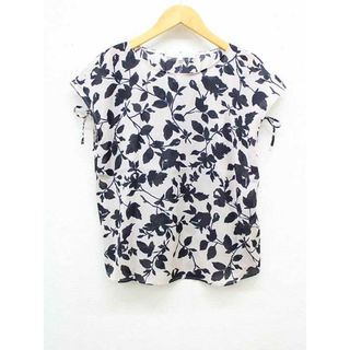 UNTITLED - 【夏物 新入荷】‡UNTITLED/アンタイトル‡VERY掲載/総柄フラワープリントブラウス/プルオーバー/ノースリーブ ピンクベージュ×ネイビー/紺 レディース 1 【中古】夏 915042