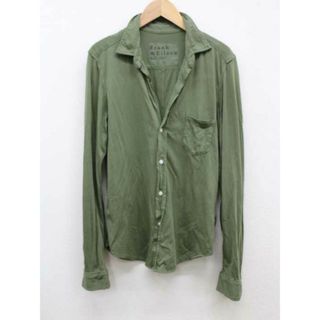 【春物 新入荷】‡Frank&Eileen/フランクアンドアイリーン‡LABBARRYカットソーシャツ/長袖 カーキ レディース Ｓ【中古】 春秋  415042