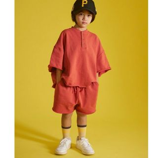 ペアマノン(pairmanon)の新品 ペアマノンストリート セットアップ オレンジ 140(Tシャツ/カットソー)