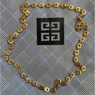 ジバンシィ(GIVENCHY)の美品 ヴィンテージ ジバンシー ロング ロゴ ネックレス(ネックレス)