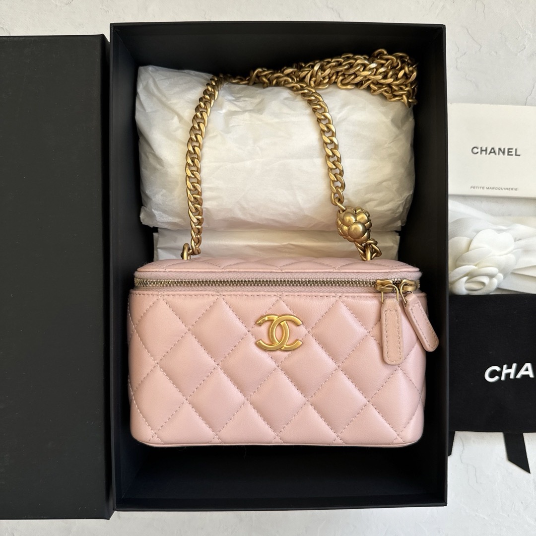CHANEL - 【USED】CHANEL/カメリアチェーンバニティバッグの通販 CHANEL - 【USED】CHANEL/カメリアチェーンバニティバッグの通販