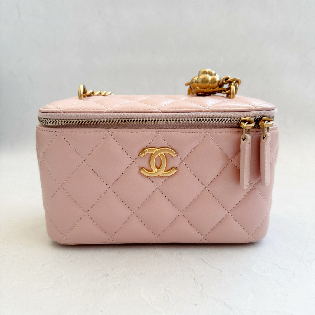 CHANEL - 【USED】CHANEL/カメリアチェーンバニティバッグの通販 CHANEL - 【USED】CHANEL/カメリアチェーンバニティバッグの通販