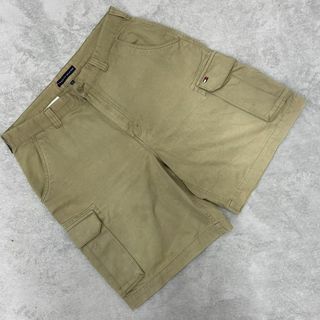 トミーヒルフィガー(TOMMY HILFIGER)のTOMMY HILFIGER ショートパンツ Sサイズ ベージュ 無地(ショートパンツ)