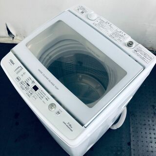 ★送料・設置無料★ 中古 大型洗濯機 アクア (No.5418)(洗濯機)