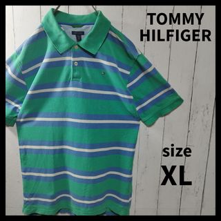 トミーヒルフィガー(TOMMY HILFIGER)の【TOMMY HILFIGER】Striped Polo Shirt(ポロシャツ)
