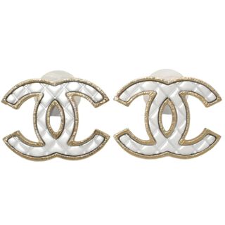 CHANEL(シャネル) ココマーク ピアス メタル(ＧＰ) ピアス アクセサリー ジュエリー シルバー銀 シャンパンゴールド金 レディース 40802099407【中古】【アラモード】