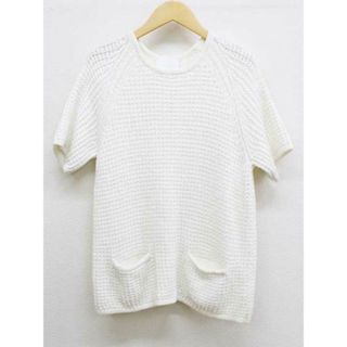 【夏物 新入荷】‡SARAH&BRED/サラアンドブレッド‡半袖ニット/半袖 ホワイト/白 レディース  【中古】夏春 715042(ニット/セーター)