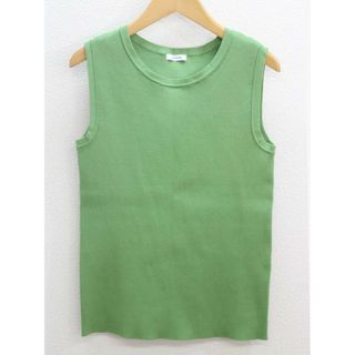 ‡green label relaxing/グリーンレーベルリラクシング‡1-OF MINE/ノースリーブニット/トップス/ノースリーブ グリーン/緑 レディース 【中古】夏 417022