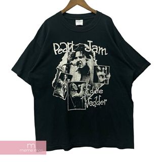 All Sport 90s Pearl Jam Eddie Vedder Tee オールスポーツ シャツ パールジャム エディ ヴェダーTシャツ 半袖カットソー ヴィンテージTシャツ ヴィンテージ加工 フォトプリント ブラック サイズXL【240523】【中古-A】【me04】(Tシャツ/カットソー(半袖/袖なし))