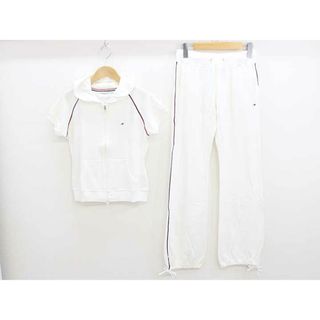 ラウンジドレス(Loungedress)の‡TOMMY HILFIGER/トミーヒルフィガー‡パイル地セットアップパンツ/長袖/十分丈 ホワイト/白 レディース S/36【中古】 春夏秋冬 616032(その他)