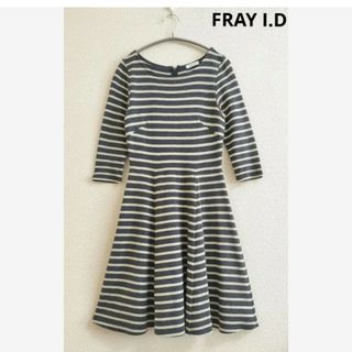 FRAY I.D - FRAY I.D　ボーダーワンピース　五～七分袖