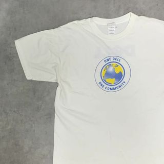 【DELL】デル ホワイトTシャツ XLサイズ アメリカIT企業PC(Tシャツ/カットソー(半袖/袖なし))