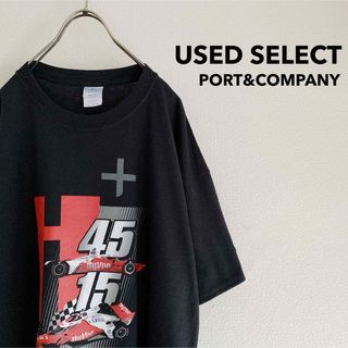 古着 “INDYCAR SERIES” Tee / ポリ混 レーシングT 黒(Tシャツ/カットソー(半袖/袖なし))