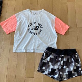 ニューバランス(New Balance)のニューバランス　NB レディース　上下　セット　Lサイズ(Tシャツ(半袖/袖なし))