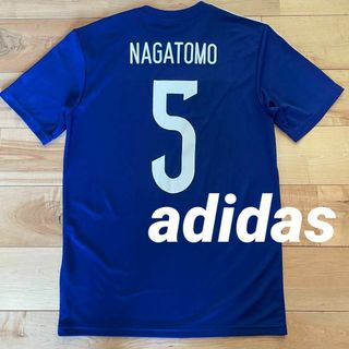 アディダス(adidas)の美品adidasアディダス日本代表半袖レプリカTシャツNo5長友佑都選手Sサイズ(ウェア)