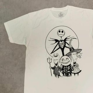 ディズニー(Disney)の【Disney】ナイトメアビフォアクリスマス ホワイトTシャツ キャラT(Tシャツ/カットソー(半袖/袖なし))