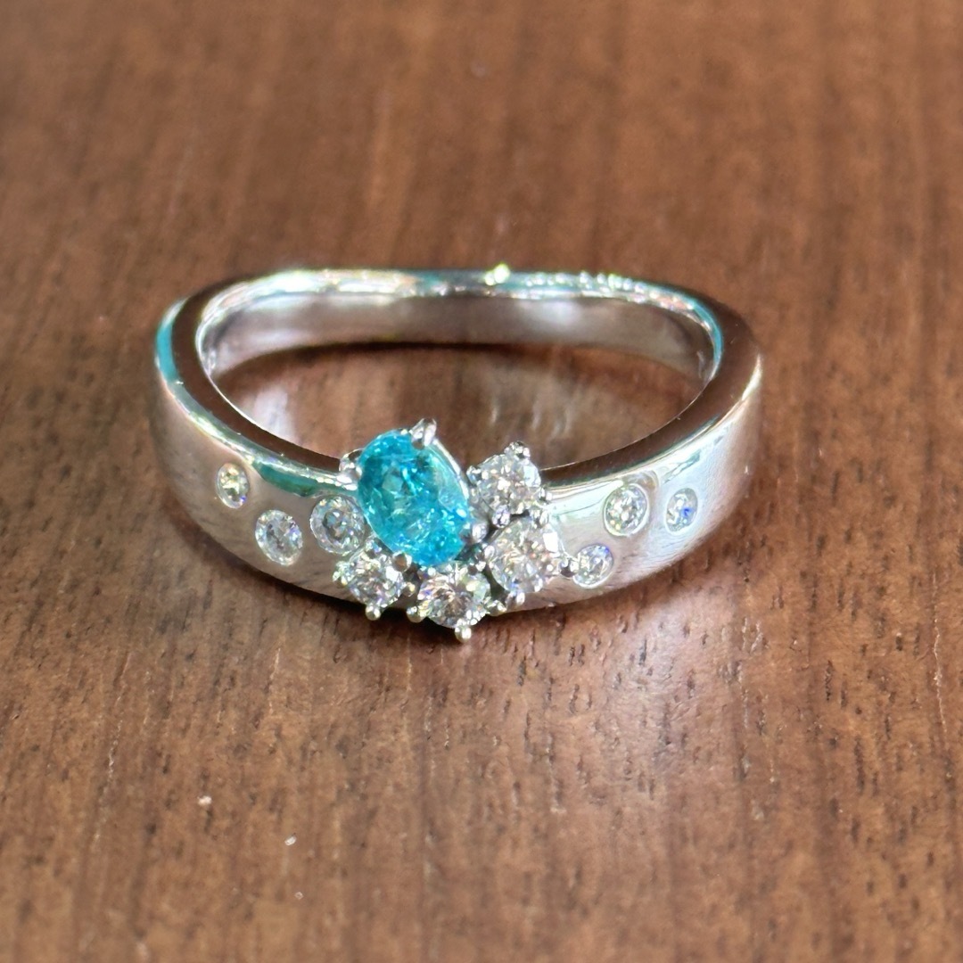 TASAKI - TASAKI 750パライバトルマリン0.21ct ダイヤ0.23リング TASAKI - TASAKI 750パライバトルマリン0.21ct ダイヤ0.23リング