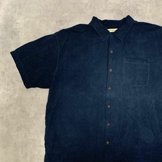 【TommyBahama】トミーバハマ ブラックシャツ シルク混リゾート(Tシャツ/カットソー(半袖/袖なし))