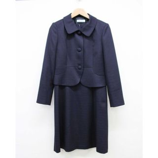 【新入荷】■Aiminit/アイミニット■アンサンブルスーツ/ワンピース/ジャケット/半袖/長袖/ミディアム丈 濃紺/ネイビー レディース 11AR お受験 面接 フォーマル 卒業式 入学式 説明会 見学会 学校行事 園行事 式典【中古】春夏秋冬 815042 text(その他)