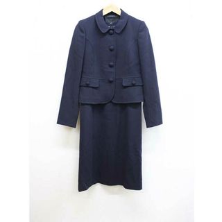 バーバリーブラックレーベル(BURBERRY BLACK LABEL)の【新入荷】■BURBERRY BLACK LABEL/バーバリーブラックレーベル■アンサンブルスーツ/ワンピース/ジャケット/半袖/長袖/ミディアム丈 濃紺/ネイビー レディース 38 40 お受験 面接 フォーマル 卒業式 入学式 説明会 見学会 学校行事 園行事 式典【中古】春夏秋冬 415042 text(その他)