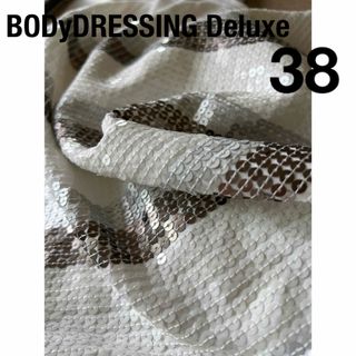 ボディドレッシングデラックス(BODY DRESSING Deluxe)のボディドレッシングデラックス　トップス　カットソー　スパンコール　フレンチ袖(カットソー(半袖/袖なし))