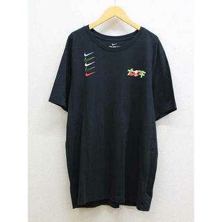 ナイキ(NIKE)の【夏物 新入荷】★NIKE/ナイキ★KATAKANAプリントTシャツ/おしゃれ/シンプル/カジュアル/カットソー/Tシャツ/半袖 ブラック/黒 メンズ L【中古】春夏秋冬 125042(Tシャツ/カットソー(半袖/袖なし))