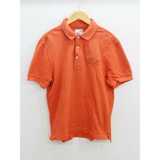 ラコステ(LACOSTE)の▲LACOSTE/ラコステ▲VINTAGE WSHEDポロシャツ/カットソー/半袖/ヴィンテージ加工/スポーツ オレンジ色/橙 メンズ 3【中古】夏 616012(ポロシャツ)