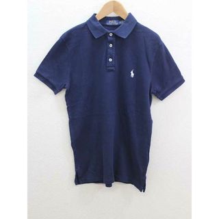 ラルフローレン(Ralph Lauren)の‡POLO RALPH LAUREN/ポロ ラルフ ローレン‡ポニー刺繍ポロシャツ/半袖  ネイビー/紺 メンズ  XS【中古】夏 814032(ポロシャツ)