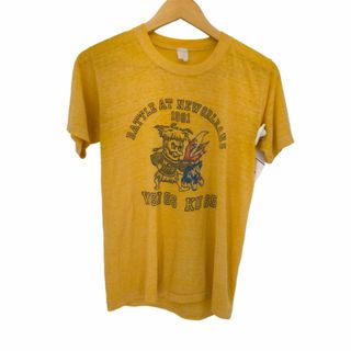 USED古着(ユーズドフルギ) 80S 4段プリントクルーネックTシャツ メンズ(Tシャツ/カットソー(半袖/袖なし))