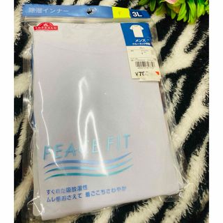 イオン(AEON)のメンズ　大きい服　イオン　トップバリュー クルーネック　半袖　3L 新品　(Tシャツ/カットソー(半袖/袖なし))