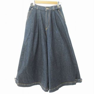 ズッカ(ZUCCa)のズッカ 22SS ハイパーストレッチ デニム パンツ ワイド スカンツ S(デニム/ジーンズ)