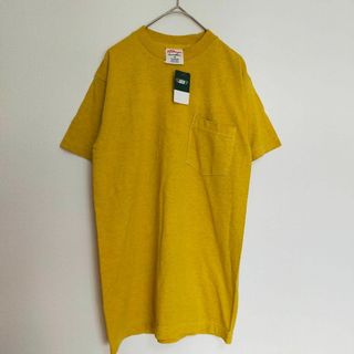 未使用品 USA製 flrdinsou イエロー メンズ Tシャツ S(Tシャツ/カットソー(半袖/袖なし))