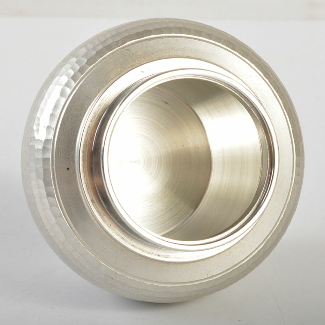 煎茶道具 錫半製 精錫 鎚目 茶壷 茶心壷 約251g M R7242 美術品 煎茶道具 錫半製 精錫 鎚目 茶壷 茶心壷 約251g M R7242 美術品