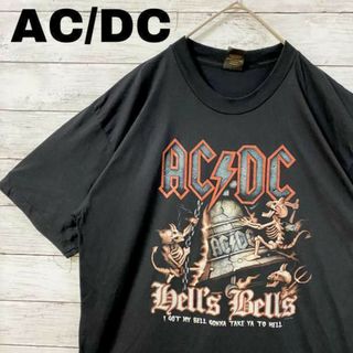 m78L 新品バンドTシャツ ACDC ロックT　半袖　シングルステッチ L(Tシャツ/カットソー(半袖/袖なし))