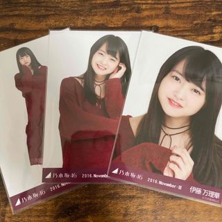 ノギザカフォーティーシックス(乃木坂46)の乃木坂46 伊藤万理華 ボルドー 生写真 コンプ(アイドルグッズ)