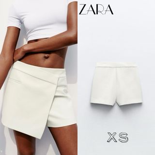 ザラ(ZARA)のZARA アシンメトリースコート(ミニスカート)