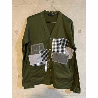 comme des garcons HOMME パッチワークコットンカーディガン