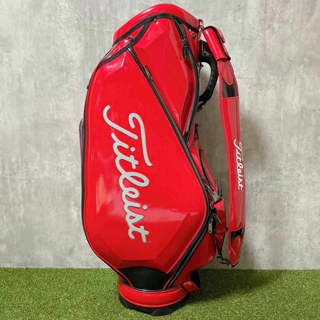 Titleist - 激レア タイトリスト キャディバッグ 鏡面エナメル Titleist - 激レア タイトリスト キャディバッグ 鏡面エナメル
