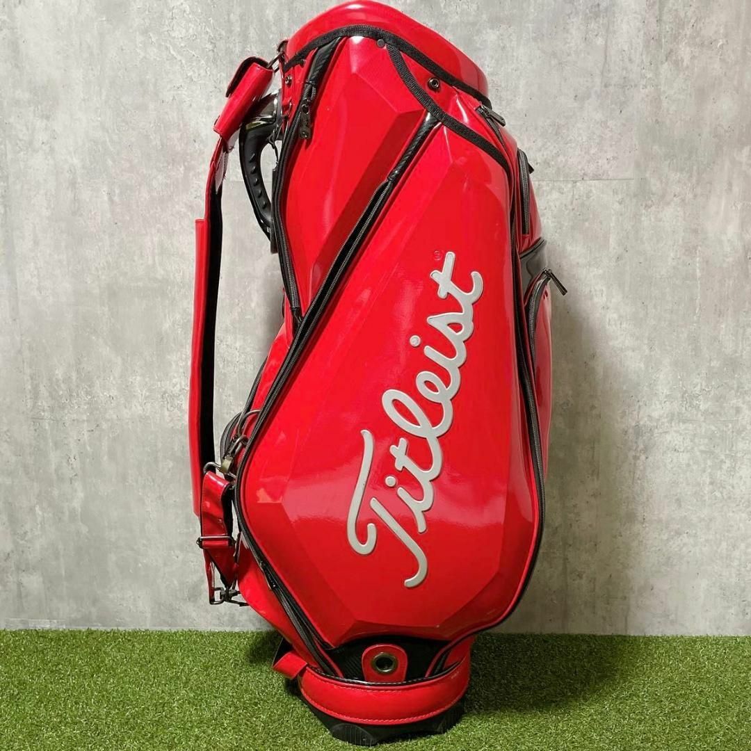 Titleist - 激レア タイトリスト キャディバッグ 鏡面エナメル Titleist - 激レア タイトリスト キャディバッグ 鏡面エナメル