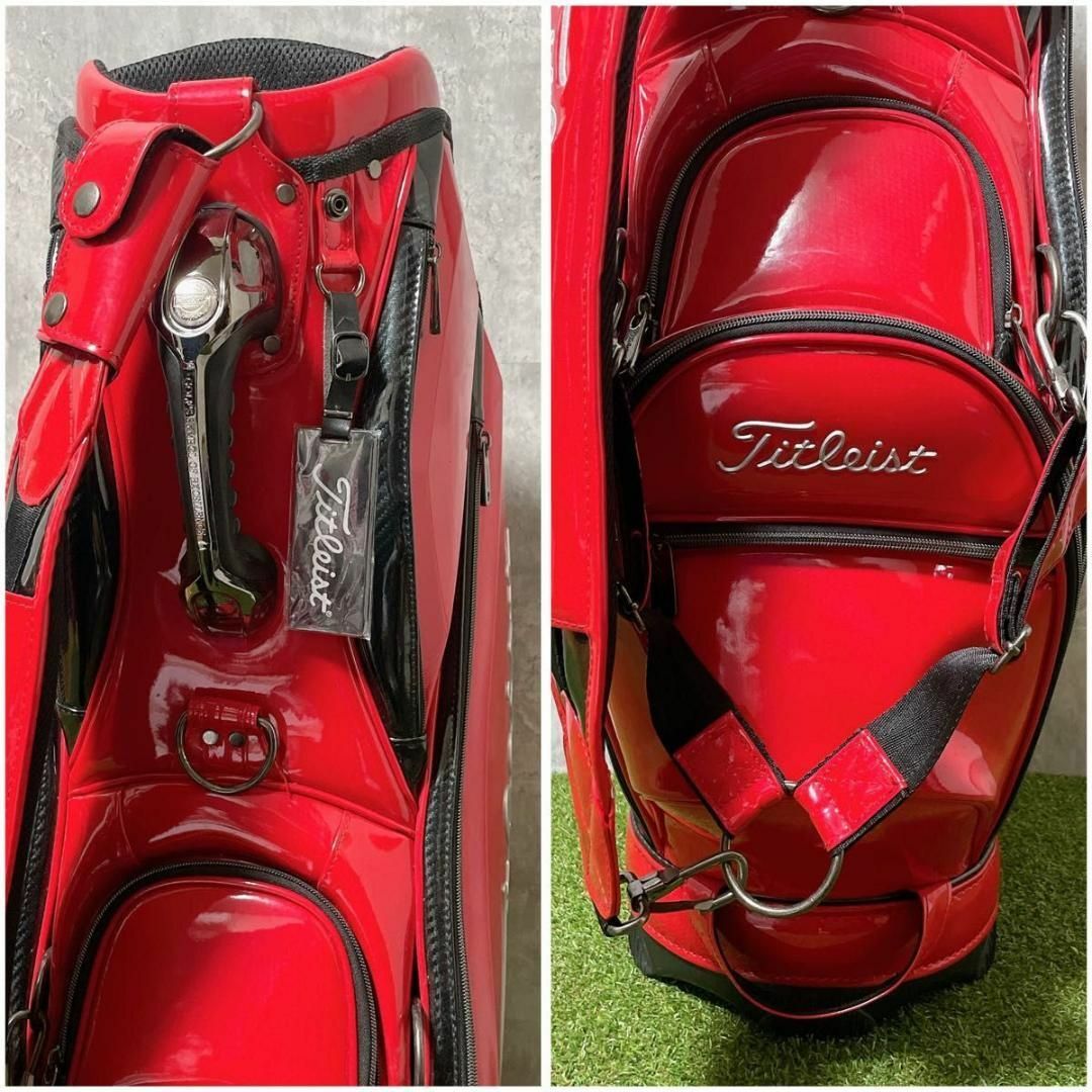 Titleist - 激レア タイトリスト キャディバッグ 鏡面エナメル Titleist - 激レア タイトリスト キャディバッグ 鏡面エナメル