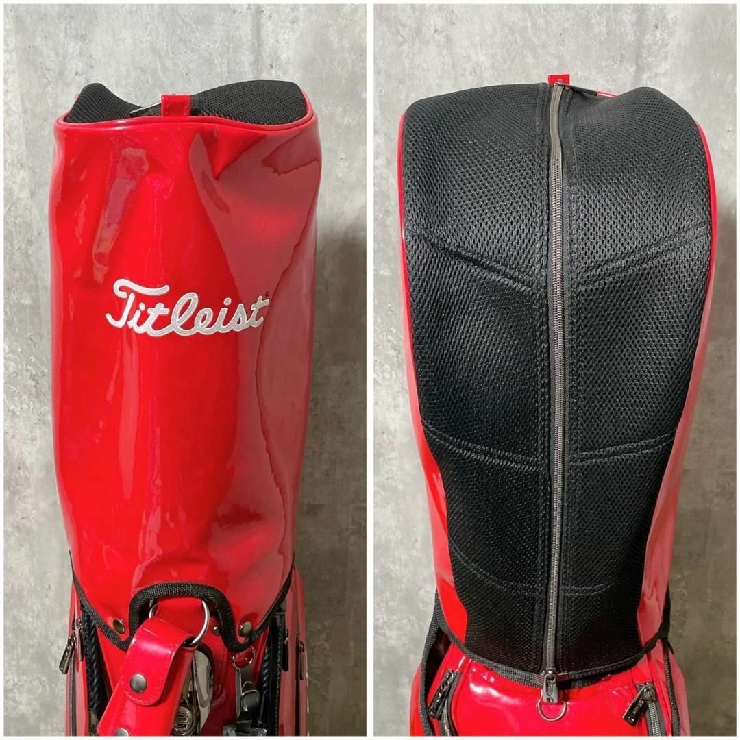 Titleist - 激レア タイトリスト キャディバッグ 鏡面エナメル Titleist - 激レア タイトリスト キャディバッグ 鏡面エナメル