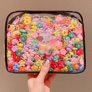 ヘアゴム ベビー キッズ かわいい 花 10セット